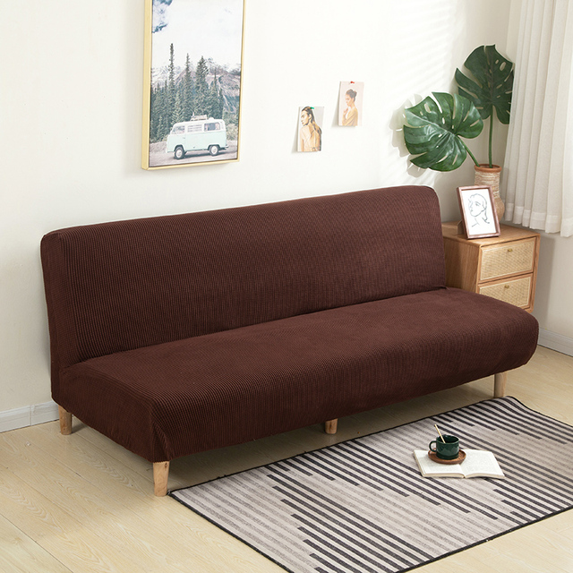 Elastyczny indywidualny pokrowiec na sofę bez podłokietnika i ławki rozmiar S/L/M do mebli w salonie - Wianko - 47