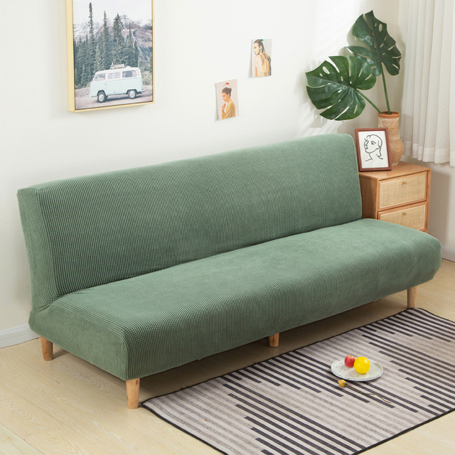 Elastyczny indywidualny pokrowiec na sofę bez podłokietnika i ławki rozmiar S/L/M do mebli w salonie - Wianko - 51