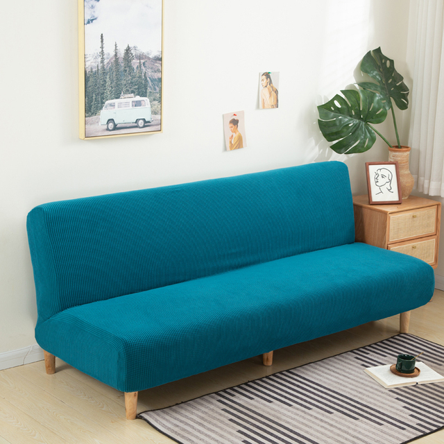 Elastyczny indywidualny pokrowiec na sofę bez podłokietnika i ławki rozmiar S/L/M do mebli w salonie - Wianko - 39