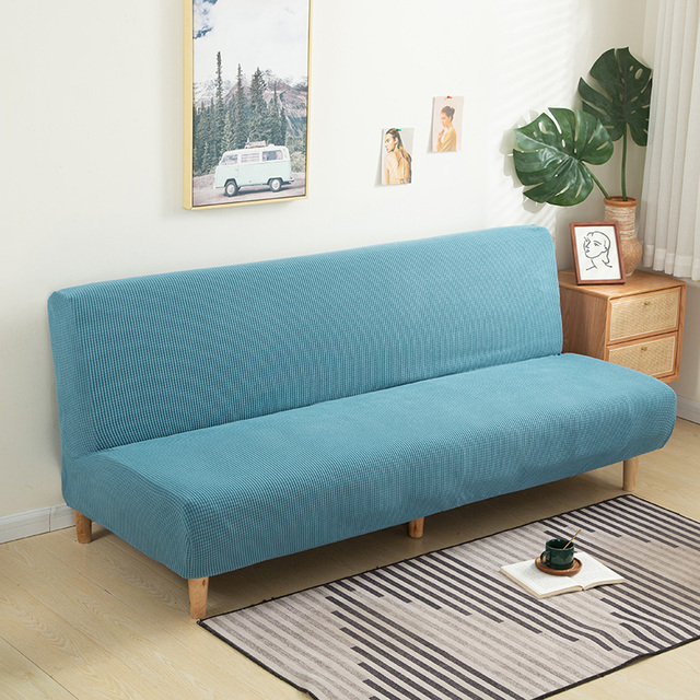 Elastyczny indywidualny pokrowiec na sofę bez podłokietnika i ławki rozmiar S/L/M do mebli w salonie - Wianko - 59