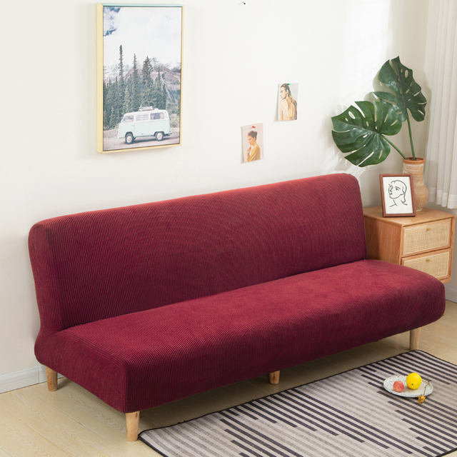 Elastyczny indywidualny pokrowiec na sofę bez podłokietnika i ławki rozmiar S/L/M do mebli w salonie - Wianko - 23