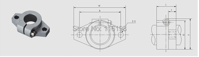 Wspornik szyny liniowej SHF35 35mm, wał liniowy CNC części XYZ - Wianko - 2