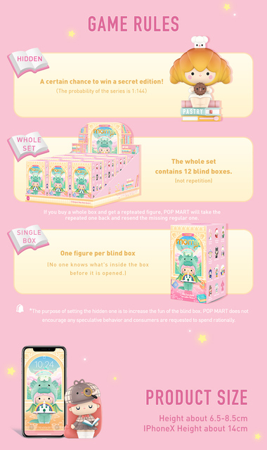 Pudełko niespodzianka POP MART Momiji BOOK SHOP - oryginalne lalki Anime, idealne na prezent dla dziewczynki z okazji urodzin i Bożego Narodzenia - Wianko - 5