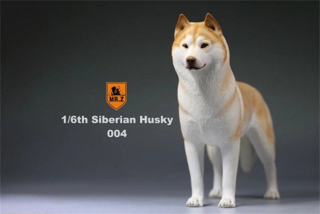 Model Husky Pet Huskie 1:6 - symulacja syberyjskiego psa z rysunkami zwierząt, ozdoba z żywicy, prezent dla dzieci - Wianko - 13