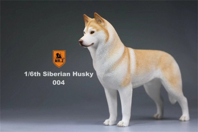 Model Husky Pet Huskie 1:6 - symulacja syberyjskiego psa z rysunkami zwierząt, ozdoba z żywicy, prezent dla dzieci - Wianko - 11