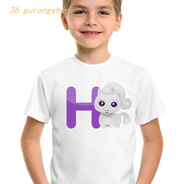 Dziecięca koszulka z nadrukiem zwierząt z kreskówek dla chłopców i dziewcząt - Wianko - 17