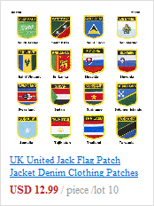 Naszywka haftowana flagi narodowej na ubrania - PT0007-2 - Wianko - 7