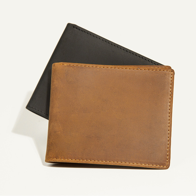 Modny portfel męski ze skóry z systemem RFID i etui na karty - Wianko - 7