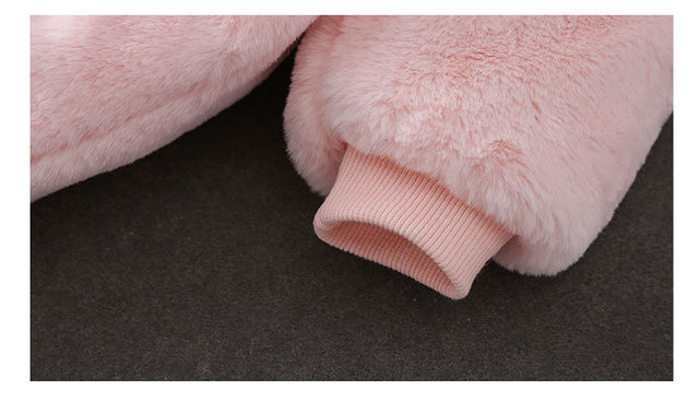 Ciepły flanelowy kombinezon z kapturem dla dzieci zimowy, śliniak, zwierzęcy kostium noworodka słoń - Wianko - 13