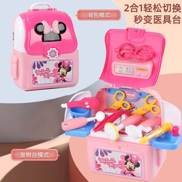 Zestaw dziecięcy Zabawki Lekarz Elsa Mickey i Minnie Mouse w plecaku - Wianko - 37