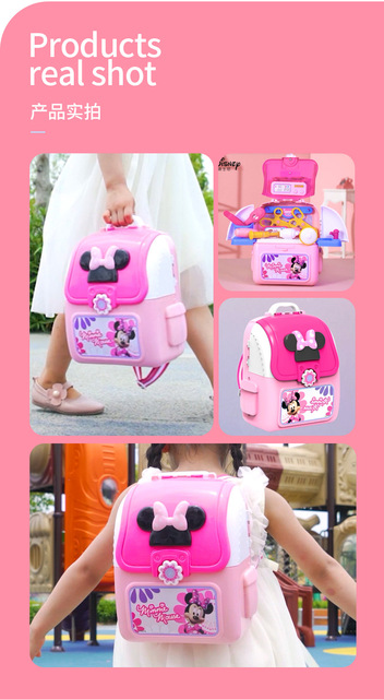 Zestaw dziecięcy Zabawki Lekarz Elsa Mickey i Minnie Mouse w plecaku - Wianko - 3