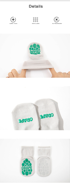 Antypoślizgowe bawełniane skarpetki dla niemowląt - dla chłopców 0-5 lat, 3 sztuki - Wianko - 9