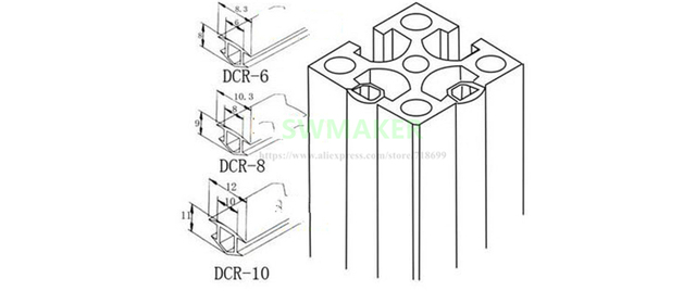 Uszczelka płaska 6mm do aluminiowego profilu 2020 20 serii CNC C-Beam 1m - Wianko - 2