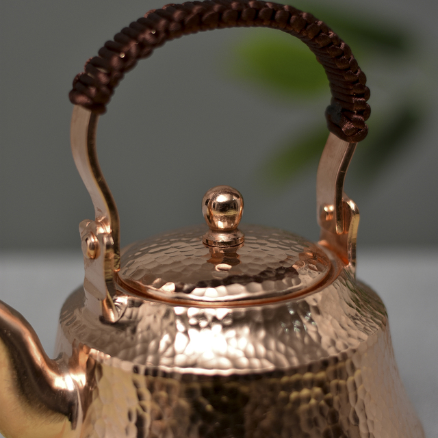 Czajnik do herbaty ręcznie wykonany z czystej miedzi w stylu Retro - pojemność 400ML - Wianko - 5