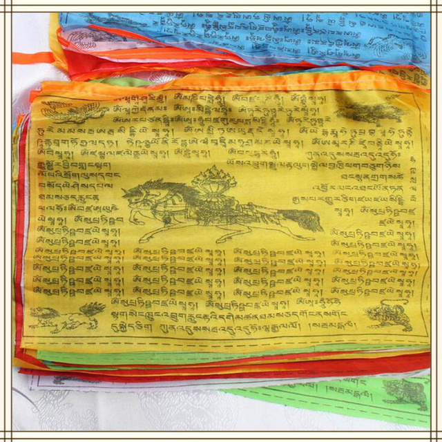Flaga modlitewna tybetańskiego buddyjskiego Banner 5M - 20 arkuszy - Ozdoba domu i ogrodu - Wianko - 4