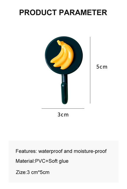 Haki samoprzylepne Cartoon - 5 sztuk, wodoodporne, Pothooks na torby, klucze, szata, płaszcz - Heavy Duty, wieszaki na ścianę z motywem zwierząt do łazienki - Wianko - 2