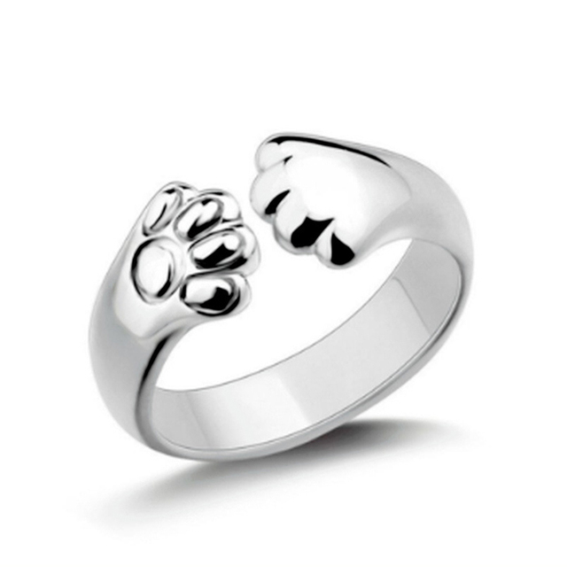 Słodki pierścień z otwartym kocim pazurem - biżuteria moda - prezent urodzinowy dla kobiety - Wianko - 5