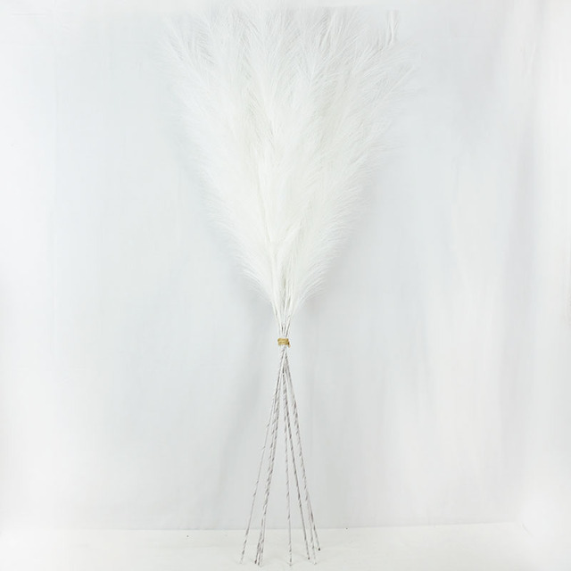 120cm bukiet sztucznych pampas trzciny do dekoracji - idealne na ślub, urodziny i wystrój pokoju - Wianko - 23