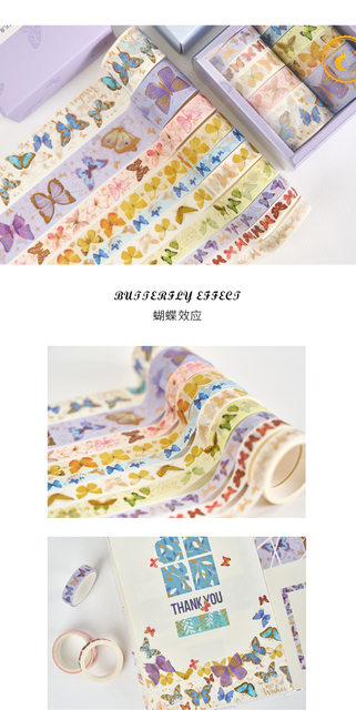 Biurowa taśma klejąca Mr Paper 8 Design 10 walcowane w taśmie pudełko - seria Washi taśma notatnik DIY dekoracja kreatywna taśma maskująca Splendid Huage - Wianko - 16