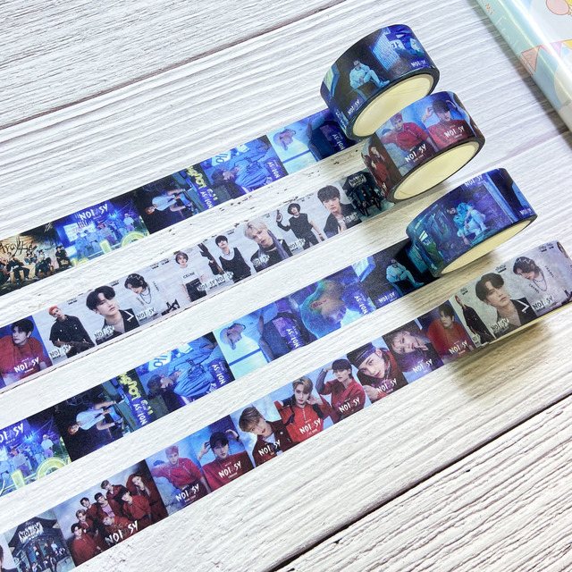 Koreańska taśma naklejek Kpop bezpańskie dzieci Washi NOEASY Ablum papier samoprzylepny Scrapbooking dekoracja - Wianko - 20
