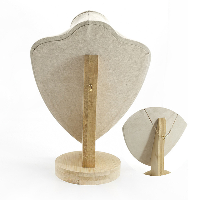 Bambusowy stojak wystawowy na naszyjnik do biżuterii - Wianko - 8