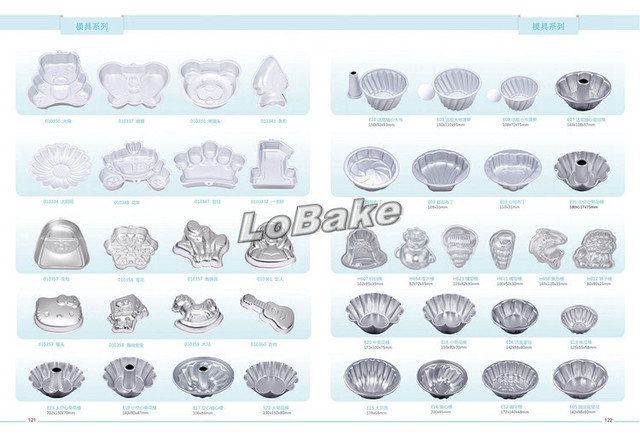 Formy do ciast: Anodowane koła z aluminium - 2 szt/partia, różne kształty, nonstick, DIY - Wianko - 30