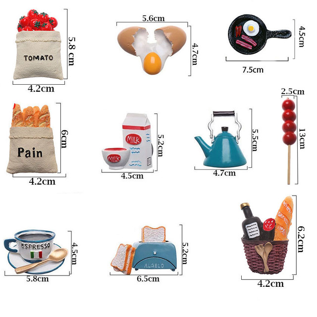 3D Cartoon Food Magnesy na lodówkę dla dzieci - Prezent, Zabawki, Dekoracja kuchni - Wianko - 1