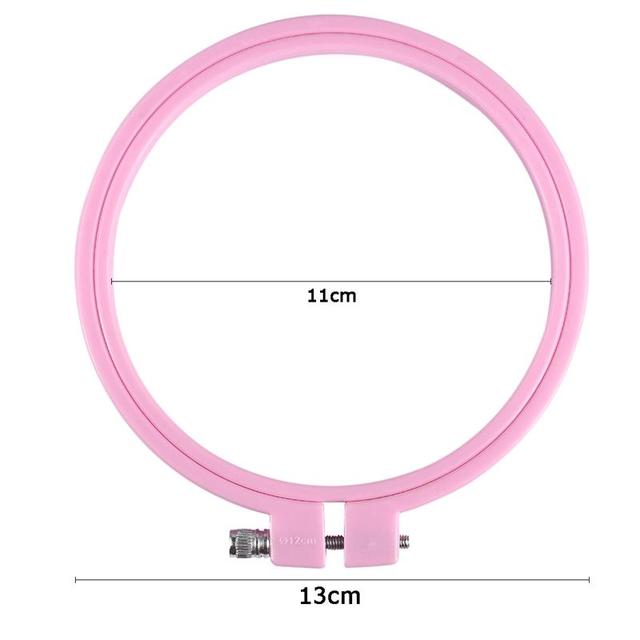 Okrągłe plastikowe obręcze do haftu krzyżykowego w kształcie tamborka - zestaw 5 rozmiarów - Wianko - 46