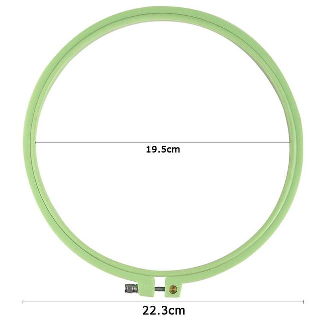 Okrągłe plastikowe obręcze do haftu krzyżykowego w kształcie tamborka - zestaw 5 rozmiarów - Wianko - 49