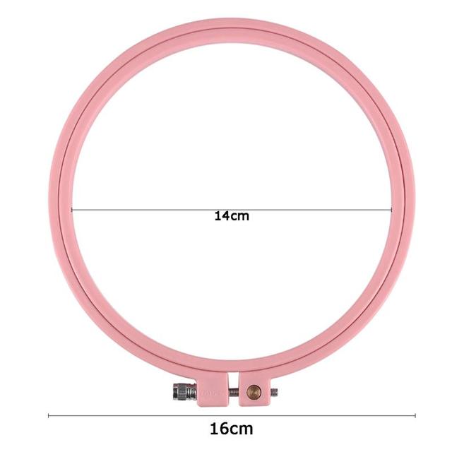 Okrągłe plastikowe obręcze do haftu krzyżykowego w kształcie tamborka - zestaw 5 rozmiarów - Wianko - 47