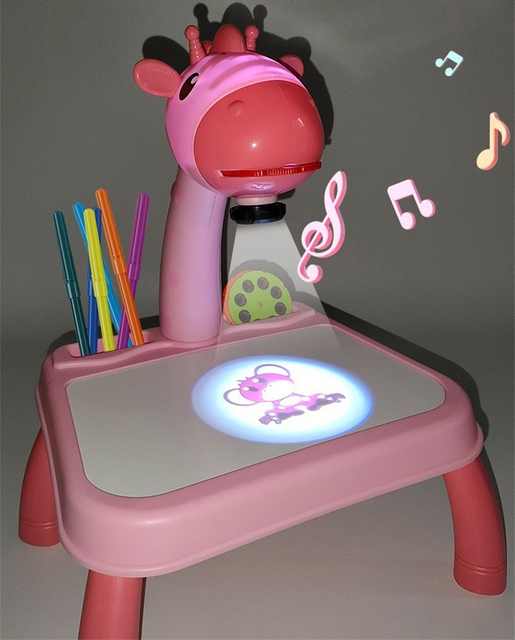 Projektor LED dla dzieci - lampa stołowa do rysowania, zabawka edukacyjna - Wianko - 15