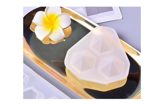 Lustro Diy - Forma do lodu z przezroczystej żywicy epoksydowej w kształcie kostek lodu i diamentów, idealna do tworzenia biżuterii wisiorków - Wianko - 8
