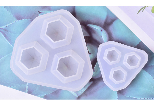 Lustro Diy - Forma do lodu z przezroczystej żywicy epoksydowej w kształcie kostek lodu i diamentów, idealna do tworzenia biżuterii wisiorków - Wianko - 6