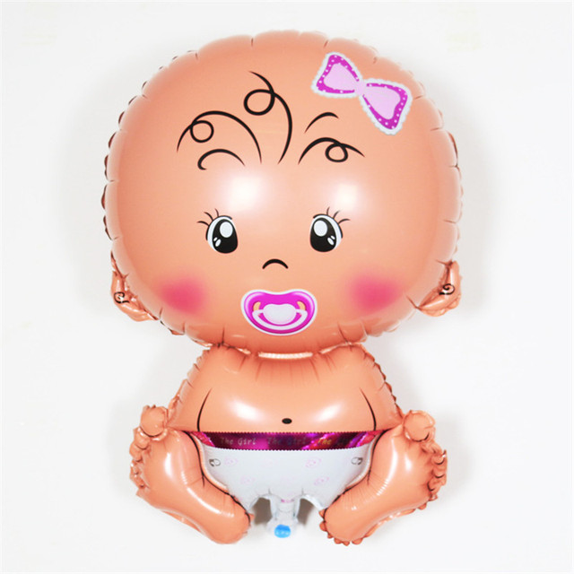 Chłopiec i dziewczyna Baby Shower balony foliowe - idealne dekoracje dla noworodków, dzieci i chrzcin - Wianko - 9