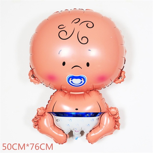 Chłopiec i dziewczyna Baby Shower balony foliowe - idealne dekoracje dla noworodków, dzieci i chrzcin - Wianko - 5