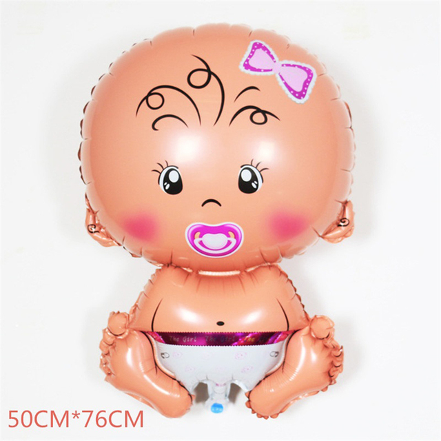 Chłopiec i dziewczyna Baby Shower balony foliowe - idealne dekoracje dla noworodków, dzieci i chrzcin - Wianko - 6