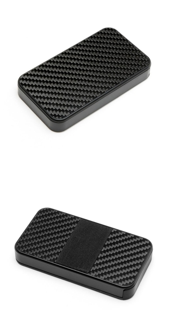 Etui na karty RFID z włókna węglowego - minimalistyczne, czarne, dla mężczyzn i kobiet - Wianko - 7