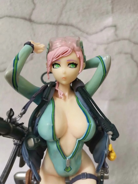 Figurka akcji Eworld 23 cm - Na arenie szkolnej Derde Schot Kikker Lady Aegir, model anime w stroju kąpielowym - Wianko - 7