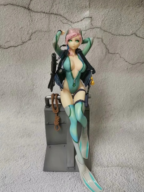 Figurka akcji Eworld 23 cm - Na arenie szkolnej Derde Schot Kikker Lady Aegir, model anime w stroju kąpielowym - Wianko - 2