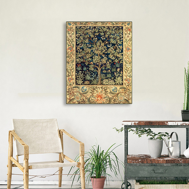 Obraz plakat w stylu vintage: kwiaty klasyczne ozdoby do dekoracji wnętrz, reprodukcje nowoczesne pokoju w domu, zdjęcia do dekoracji mural - Wianko - 7