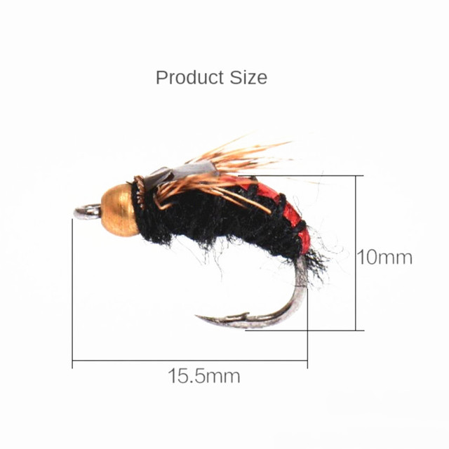 Przynęta nimfa Scud Fly do połowu pstrągów, 2 sztuki - Wianko - 1