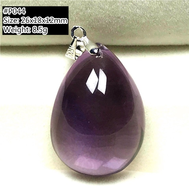 Naturalny fioletowy ametyst - wisiorek z biżuterią dla kobiet i mężczyzn, wykonany z krystalicznie czystego kwarcu leczniczego - Wianko - 5