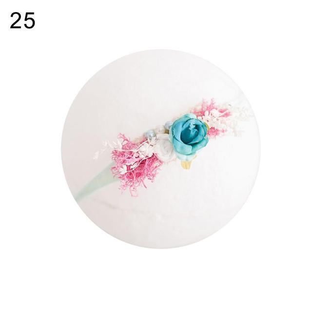 Opaska do włosów dla noworodka - perła, kwiat, biały - rekwizyty fotograficzne - Wianko - 16