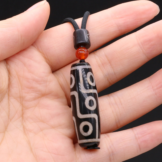 Naszyjnik z cylindrycznym wisiorkiem z kamienia naturalnego - TianZhu - romantyczna miłość, długość łańcuszka 60 CM - Wianko - 6