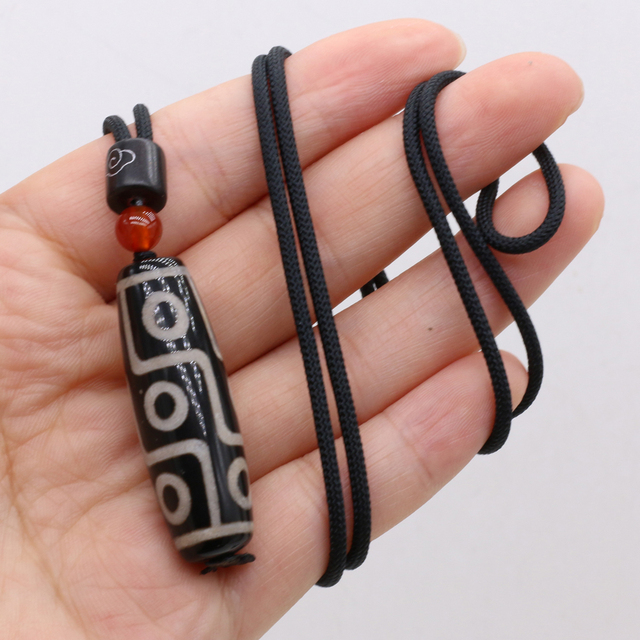 Naszyjnik z cylindrycznym wisiorkiem z kamienia naturalnego - TianZhu - romantyczna miłość, długość łańcuszka 60 CM - Wianko - 4