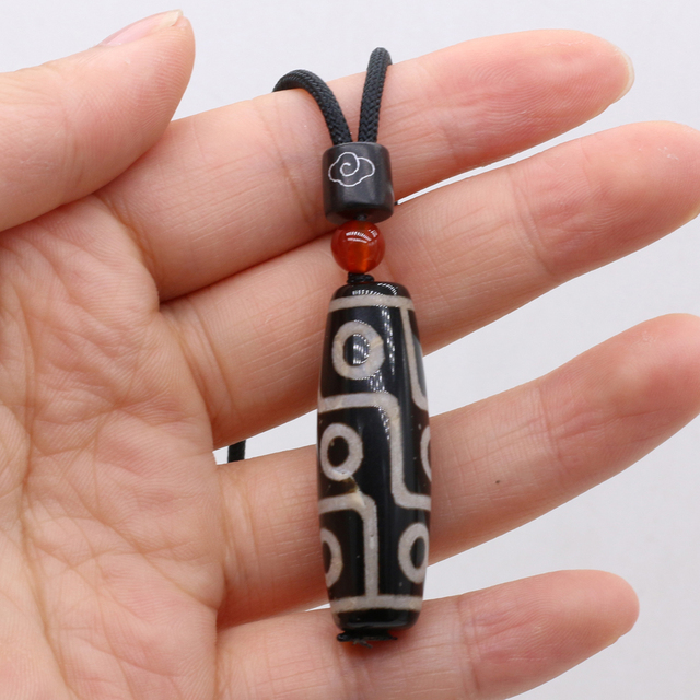 Naszyjnik z cylindrycznym wisiorkiem z kamienia naturalnego - TianZhu - romantyczna miłość, długość łańcuszka 60 CM - Wianko - 3