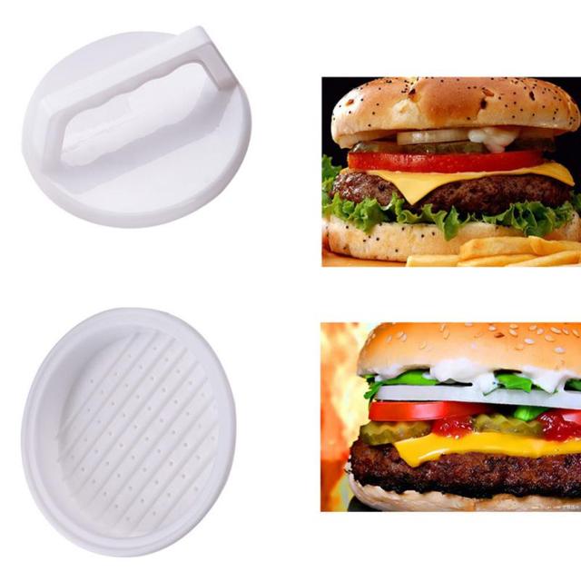 Okrągła prasa do burgerów - Food-Grade plastik - narzędzie kuchenne do przygotowywania burgerów - Wianko - 3