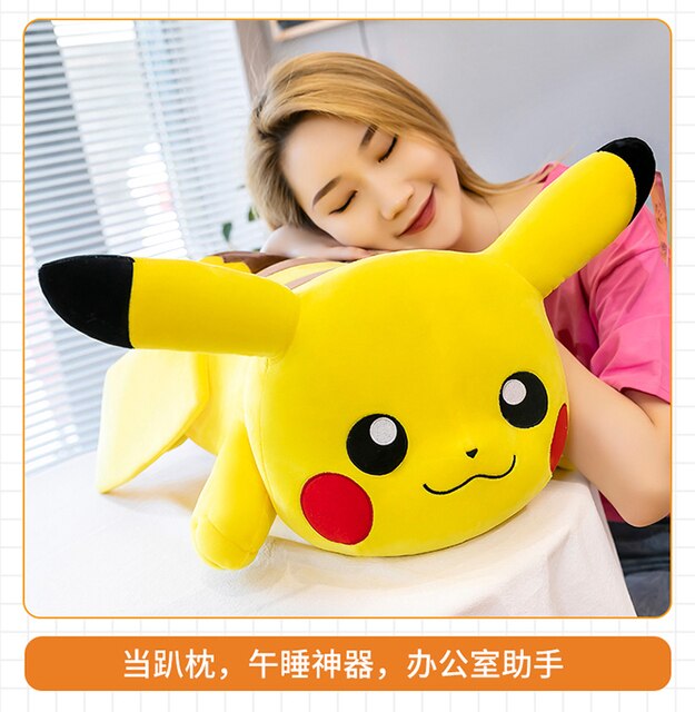Pluszowa lalka Big Size Creeping Pikachu - zabawka Pokemon wypchana w kawaii stylu, idealna na prezent urodzinowy - Wianko - 11