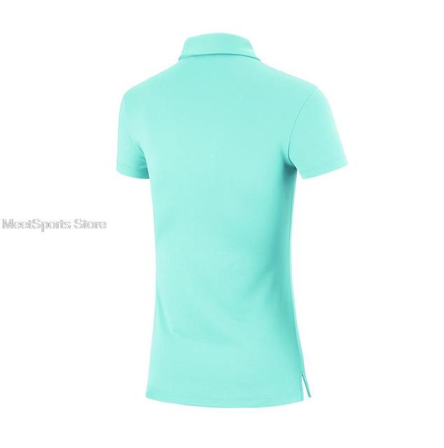 Koszule golfowe damske Pgm z krótkim rękawem, szybkoschnące i oddychające, sportowa obcisła odzież w topie, idealna do golfa i tenisa - Wianko - 28