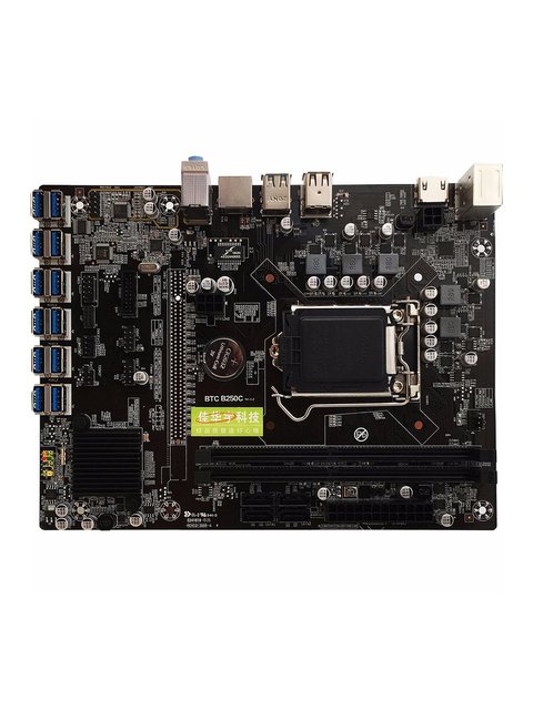 Maszyna górnicza BTC B250C - płyta główna ATX LGA1151 z 12 gniazdami kart graficznych, USB3.0 i interfejsem PCI-E - Intel 1151 B250 - Wianko - 10
